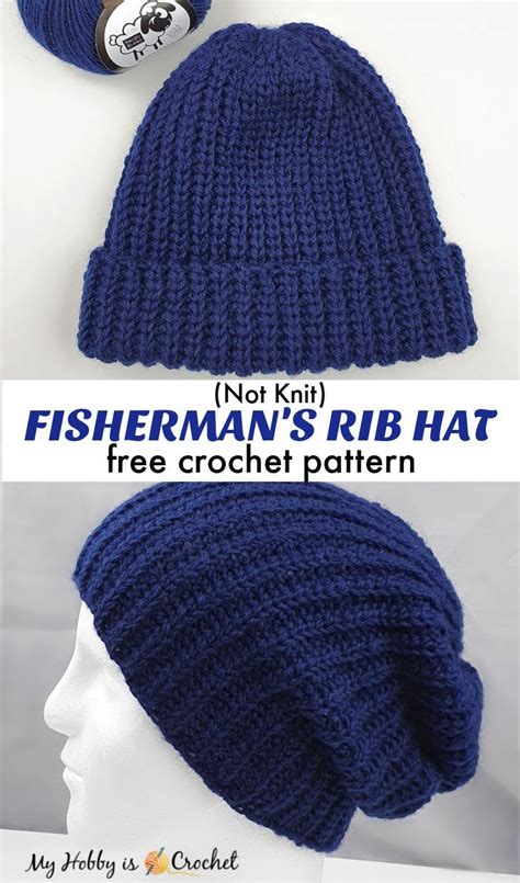 Fisherman Hat Crochet Pattern Free Then This Unisex Crochet Ribbed Hat Is Just What You’re ...