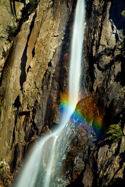 YOSNP0013 Rainbow at Lower Yosemite Falls (#1, color), Yosemite National Park, California (2010 ...