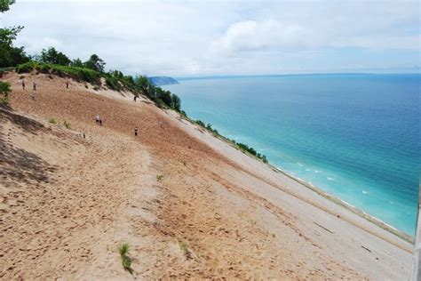 Playas a orillas del Lago Michigan en Sleeping Bear - Estados Unidos ...