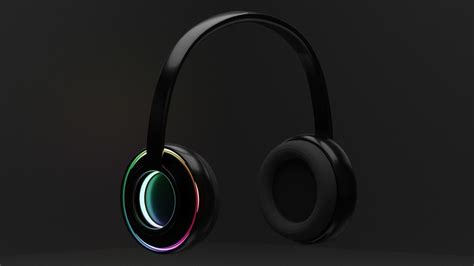 wireless gaming headphones with RGB lights free 3D model | CGTrader