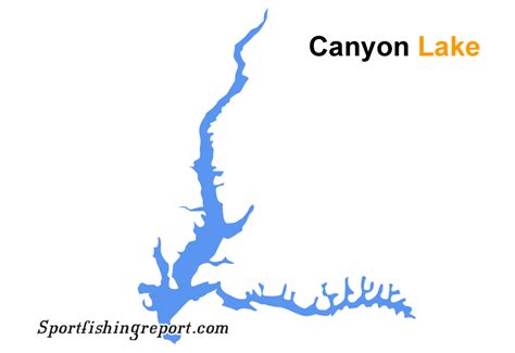 Canyon Lake - Lake Map