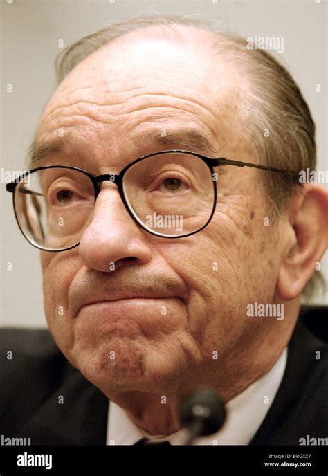 Alan Greenspan, Chairman of the U.S. Federal Reserve, appears before the House Financial ...