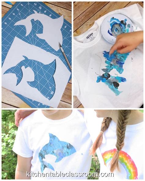 DIY T-Shirt Painting- with Freezer Stencil Paper - The Kitchen Table ...