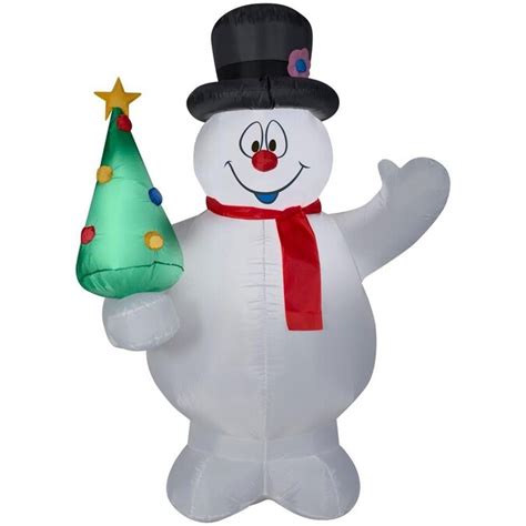 Gemmy 5-ft Lighted Frosty Christmas Inflatable in the Christmas ...