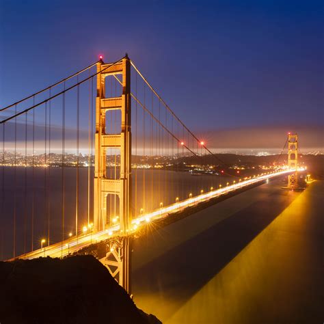 Golden Gate Bridge At Night Hd