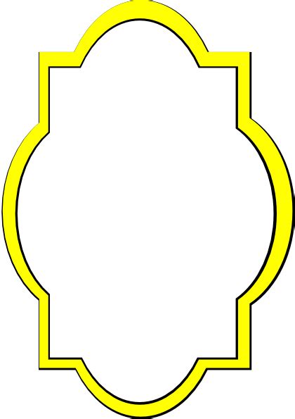 Yellow Frame Clip Art at Clker.com - vector clip art online, royalty ...