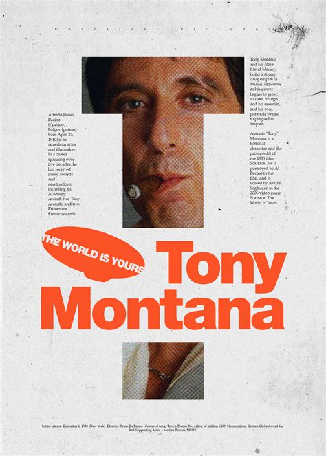 Tony Montana Poster on Behance