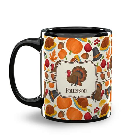 Custom Traditional Thanksgiving Coffee Mug (Personalized) | YouCustomizeIt