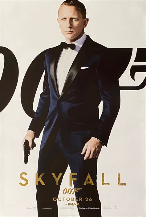 Original James Bond: Skyfall Movie Poster - 007 - Daniel Craig - IMAX