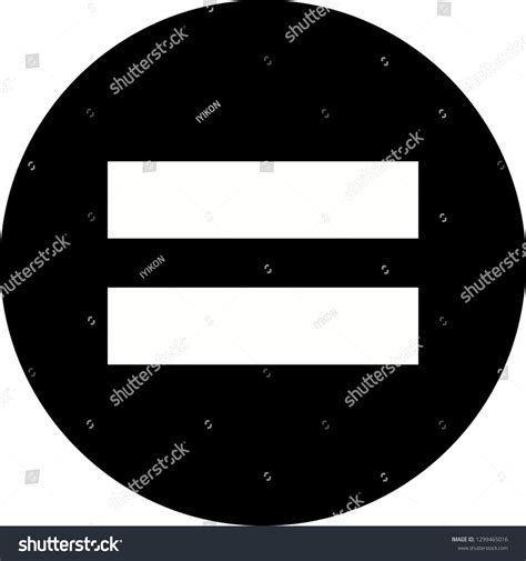 Equal Vector Icon Stock Vector (Royalty Free) 1299465016 | Shutterstock