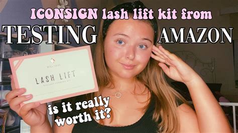 testing the ICONSIGN lash lift kit | a fail🥴 | i tried out amazon's lash lift kit | is it worth ...