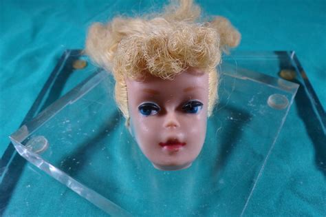 vintage ponytail barbie doll 1961 blonde #4 or 5 super soft hair w/ stiff bangs | eBay
