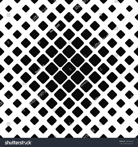 Seamless Monochrome Rounded Square Pattern Stock Vector (Royalty Free ...