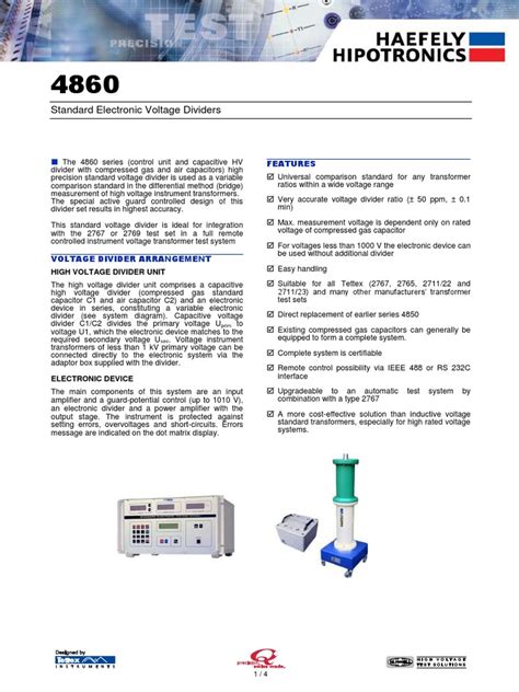 4860 Tec Spec | PDF | Capacitor | Capacitance