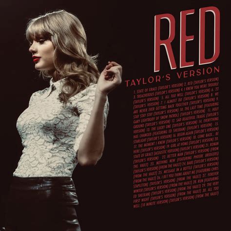 Taylor Swift revela a tracklist completa da nova versão do "Red"