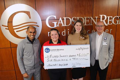 GRMC celebrates National Doctors’ Day with donation to Family Success Center - Gadsden Messenger