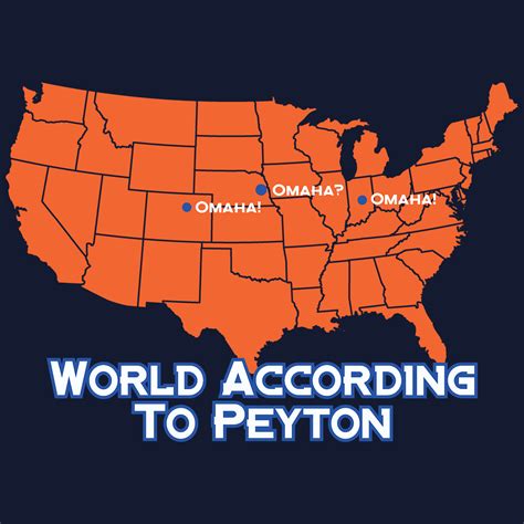 PEYTON MANNING OMAHA T SHIRT - Denver Broncos Quarterback Has Skewed ...