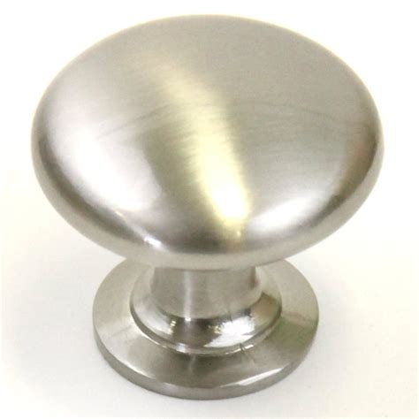 Mush 1-1/4 Inch Cabinet Pull Knob Brushed Nickel Finish