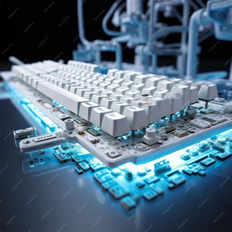 Premium AI Image | Futuristic elegant keyboard hyper realistic