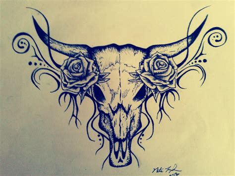 Bull skull tattoos, Bull tattoos, Taurus tattoos