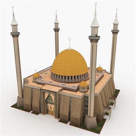 Abuja National Mosque 3D model | CGTrader