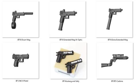 BrickTactical Weapons Wave 1 | Custom LEGO Minifigures