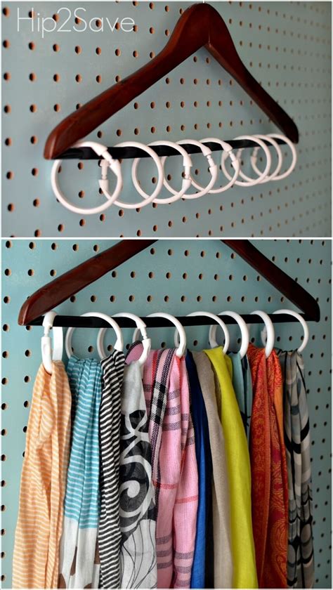 15 Clever DIY Scarf Storage Ideas