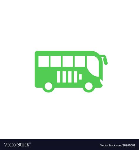 Electric bus icon side view Royalty Free Vector Image