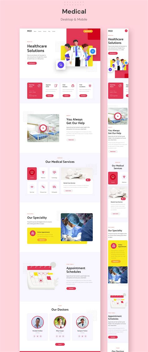 ELEVEN - Responsive Landing Pages - Figma Resources | Mobile website ...