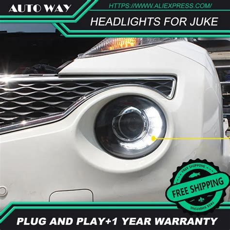 Car Styling Head Lamp case for nissan juke 2013 2018 Headlights juke LED Headlight H7 D2H Hid ...