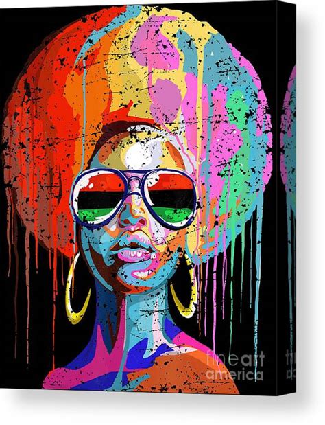 Black Girl Afro Art