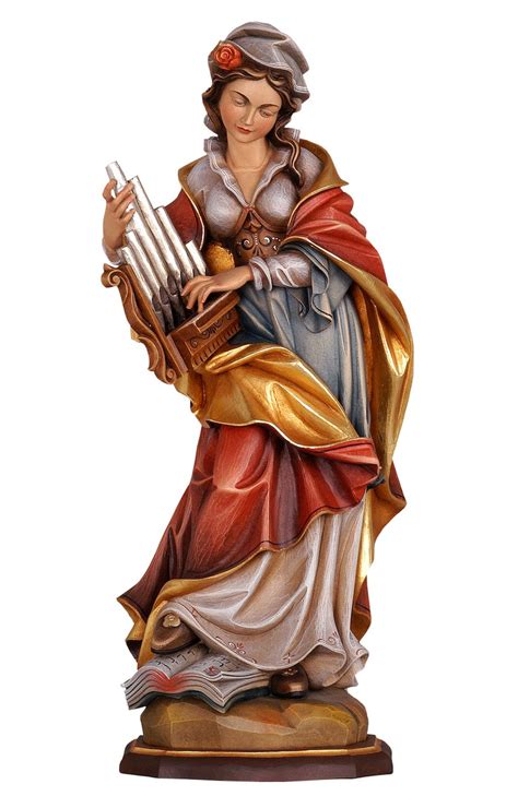 Saint Cecilia Statue – Italian Wood Carvings