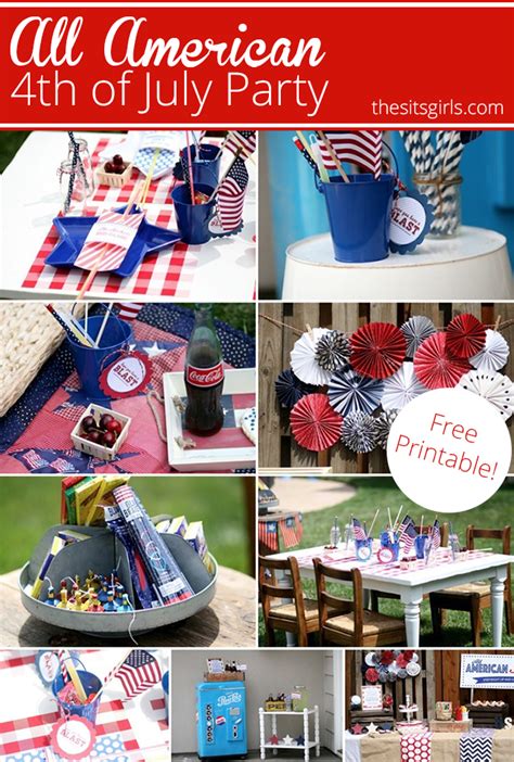 July 4th Party Ideas | All American 4th Of July Party