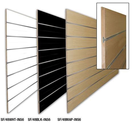 SHIPS FAST! Maple Slatwall 6"OC with Metal Inserts. We Also Carry ...