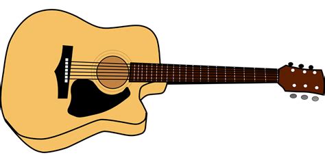 Free vector graphic: Acoustic Guitar, Guitar - Free Image on Pixabay - 295348