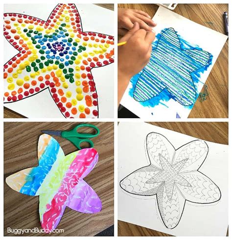 Easy Starfish Craft for Kids with Free Printable Template - Buggy and Buddy