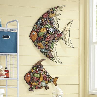 3-D Mosiac Fish Wall Decor from Seventh Avenue | DN732149