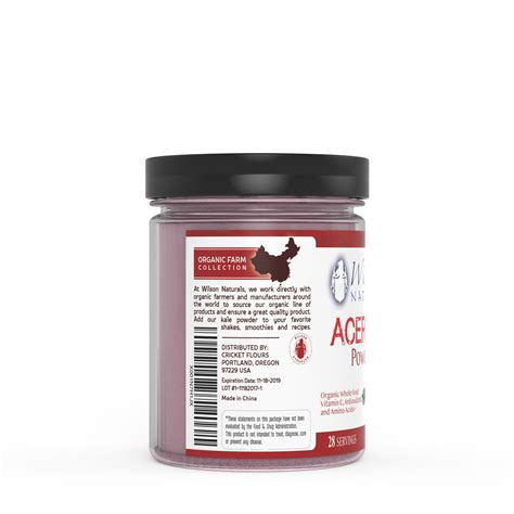 Organic Acerola Powder (Available in 1/4lb and 1lb) - Wilson Naturals