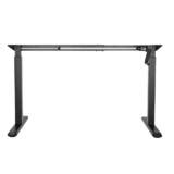 Manual Sit to Stand Adjustable Desk Riser Frame (Table Top Not Included), Black - PrimeCables®