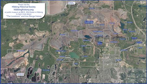 Overview Map of Area Locations | Hibbing Historical Society