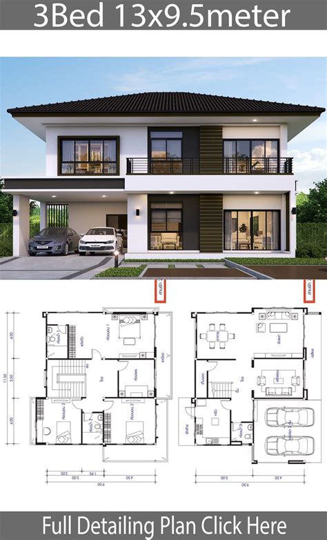 Contemporary House Floor Plans 2020 | Pequenos edifícios, Sacadas de ...