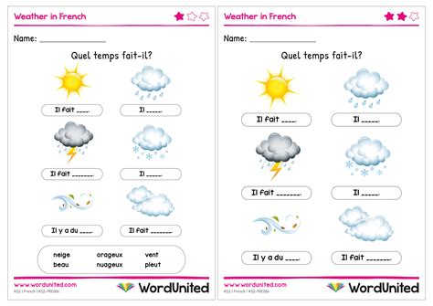 Weather in French - WordUnited