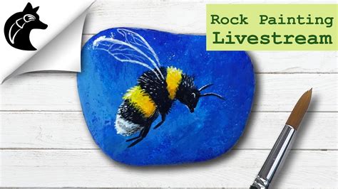 Rock Painting For Beginners - Bumblebee - YouTube