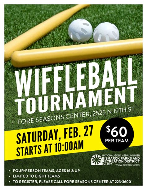 Wiffleball Tournament – Bismarck Parks & Recreation