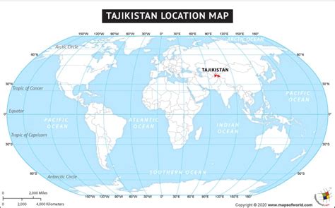 Where is Tajikistan Located? Location map of Tajikistan