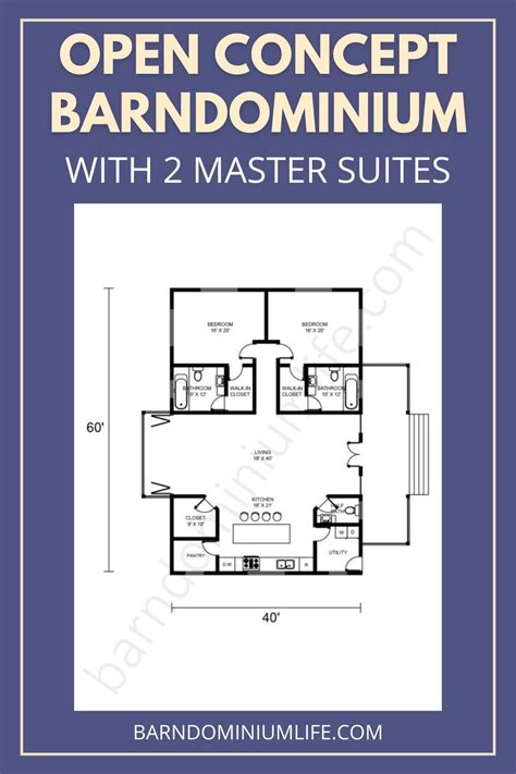 Barndominium Floor Plans with 2 Master Suites – What to Consider ...