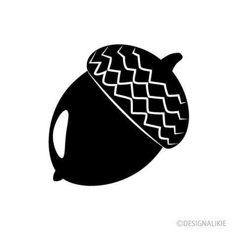 Acorn Silhouette Clip Art Free PNG Image｜Illustoon