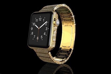 Luxury 18K Solid Gold Apple Watch 5 Diamond Ecstasy | Goldgenie ...