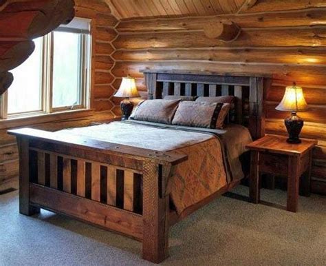 Diy Rustic Queen Bed Frame - Shenandoah Sunset Bed in Rustic Wormy Chestnut | Bed ... : We are ...