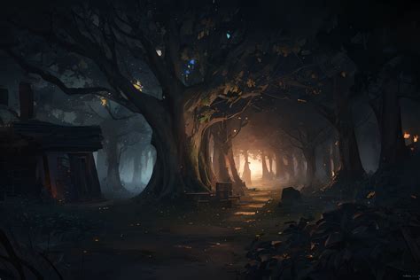 Dark forest landscape by FixKung on DeviantArt